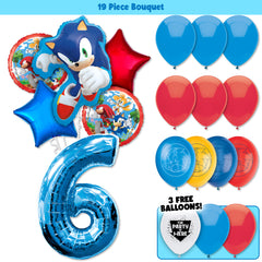 19pc Kit w/ Blue #6 Balloon