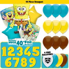 Spongebob Square Pants Deluxe Balloon Bouquet Kit