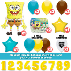 Spongebob Square Pants Deluxe Balloon Bouquet Kit