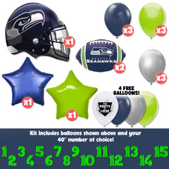 NFL Seattle Seahawks Football Party Balloon Kit