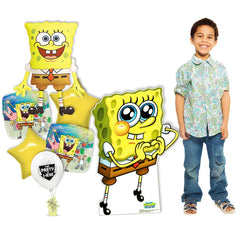 Spongebob Squarepants Birthday Kit with 33 inch Spongebob Standup & Balloons