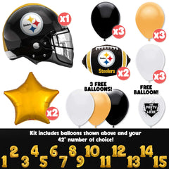 NFL Pittsburgh Steelers Football Party Balloon Kit