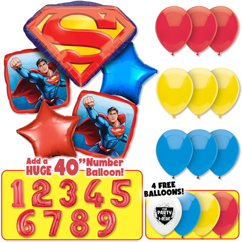Superman Balloon Kit – Party Decor Set