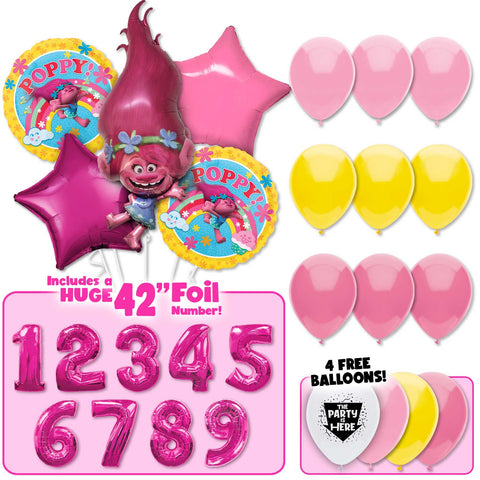 Trolls Poppy Deluxe Balloon Bouquet