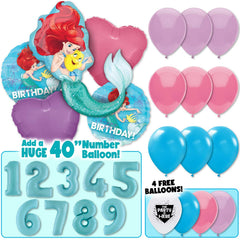 The Little Mermaid Ariel Birthday Balloons Party Kit