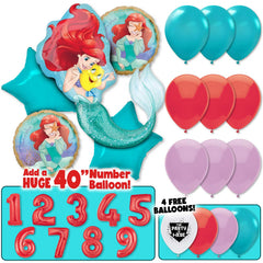 The Little Mermaid Party Balloon Kit Ariel