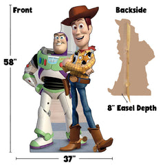 Toy Story Birthday Kit with 58 inch Woody & Buzz Lightyear Standup & Balloons