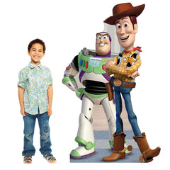 Toy Story Birthday Kit with 58 inch Woody & Buzz Lightyear Standup & Balloons