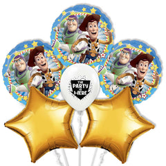 Toy Story Birthday Kit with 58 inch Woody & Buzz Lightyear Standup & Balloons