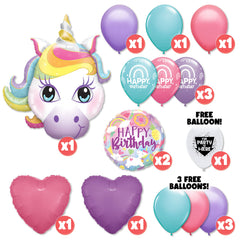 Unicorn Boho Birthday Balloon Bouquet