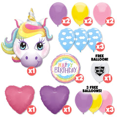 Unicorn in the Clouds Birthday Balloon Bouquet