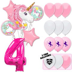 18pc Kit w/ Pink #4 Balloon