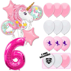 18pc Kit w/ Pink #6 Balloon