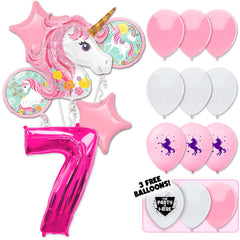 18pc Kit w/ Pink #7 Balloon