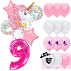 18pc Kit w/ Pink #9 Balloon