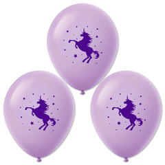 Enchanted Lilac Unicorn Birthday Balloon Bouquet