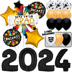 2024 Way to Go Grad! Graduation Balloons Bouquet Kit