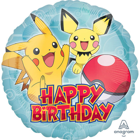 18 inch POKEMON HAPPY BIRTHDAY BALLOON