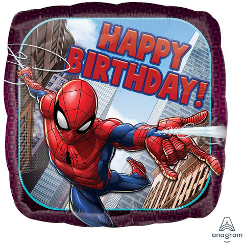 28" Spider-Man Happy Birthday Foil Balloon