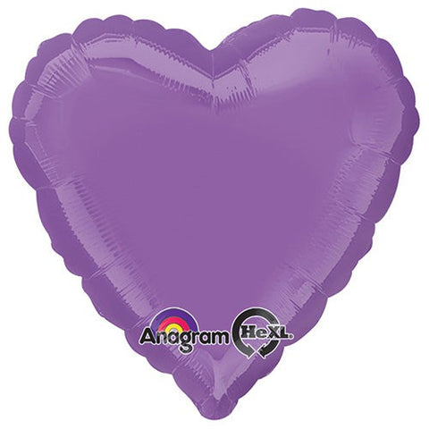 18" Heart - Spring Lilac Foil Balloon