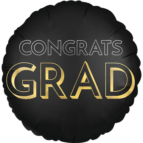 18" Satin Celebrate The Grad Foil Balloon