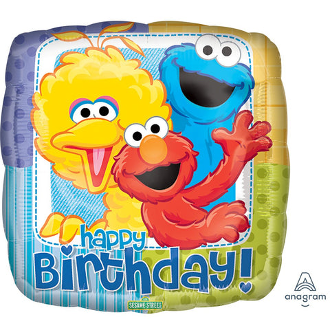 18" Sesame Street Birthday Foil Balloon