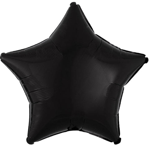 19" Star - Black Foil Balloon