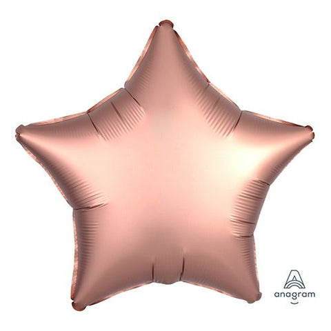 19" Star - Satin Luxe Rose Copper Foil Balloon