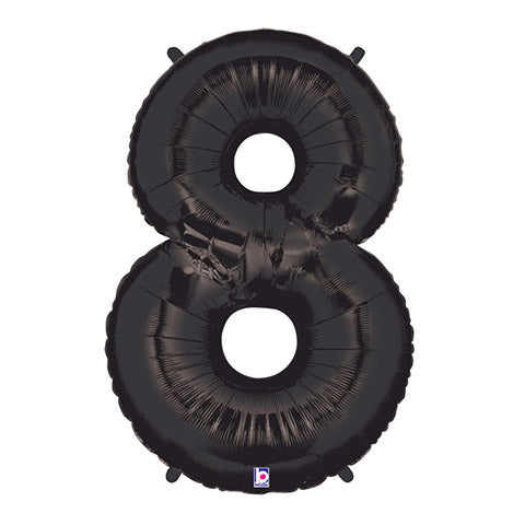 40 inch Number 8 - Black Balloon