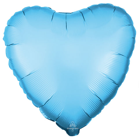 18" Heart - Pale Blue Foil Balloon