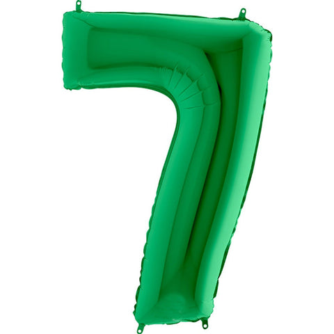 40 inch Number 7 - Green Balloon